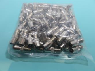 Photo of 100 PACK PAL MALE - F FEMALE CONNECTORS
