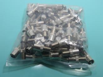 Photo of 100 PACK PAL FEMALE - F FEMALE CONNECTORS