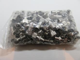Photo of 100 PACK PAL FEMALE SCREW TYPE CONNECTORS