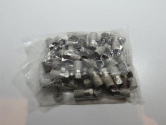 Photo of 50 PACK RG 6 QUAD CONNECTORS