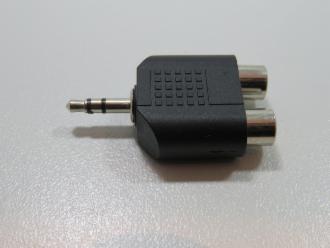 Photo of 3.5 MM MALE - AV FEMALE / AV FEMALE ADAPTOR