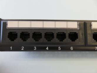 Photo of 19'' CAT 5e 24 PORT PATCH PANELS