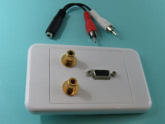 Photo of VGA + 2 AV WALL PLATE