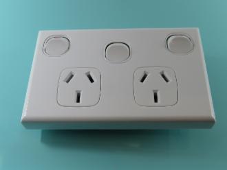 Photo of 2 OUTLET GPO + LIGHT SWITCH